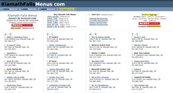Desktop Screenshot of klamathfallsmenus.com